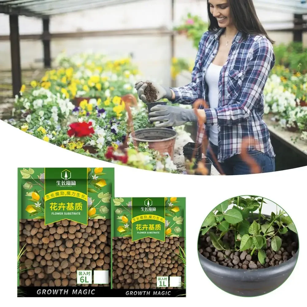 Clay Pebble Growing - Bola tanah liat drainase organik 2L