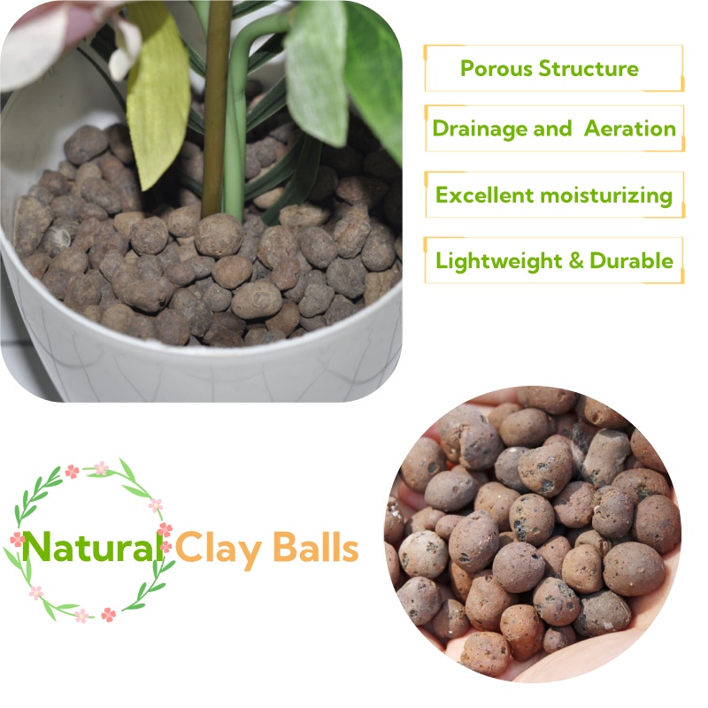 Clay Pebble Growing - Bola Tanah Liat Organik 2L/1L, Substrat