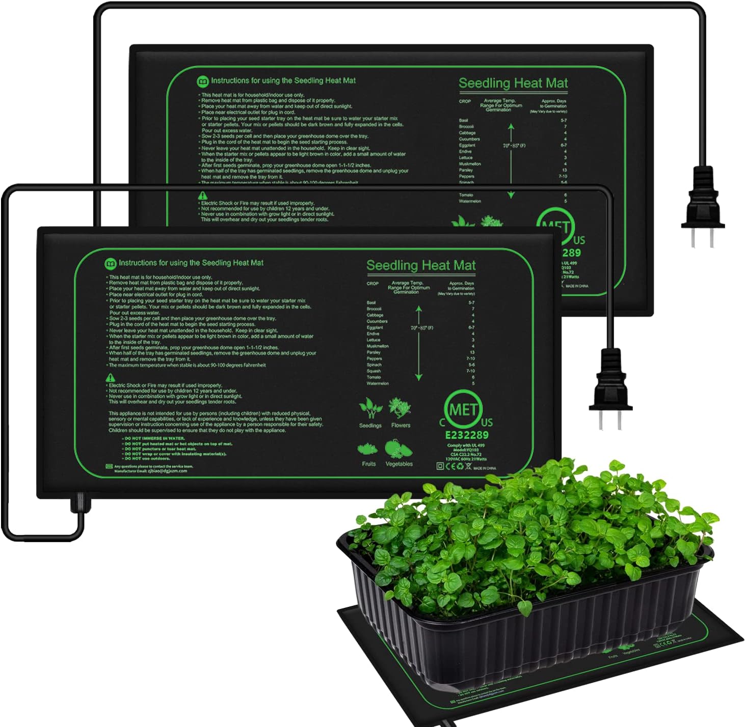 Seedling Heat Pad - 10/25/50CM alas panas bibit tanaman dalam