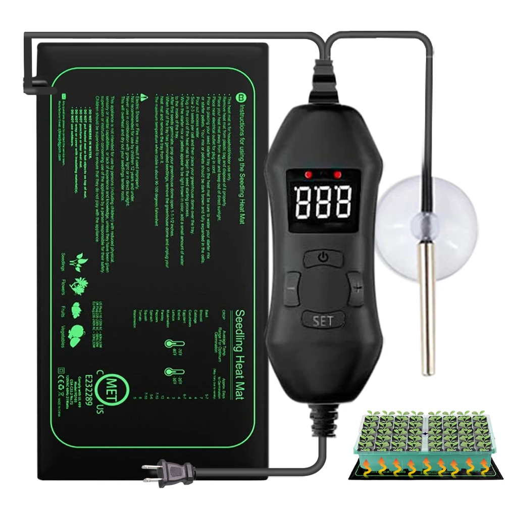 Seedling Heat Pad - Alas pemanas bibit tanaman, 50W EU-US/UK/AU