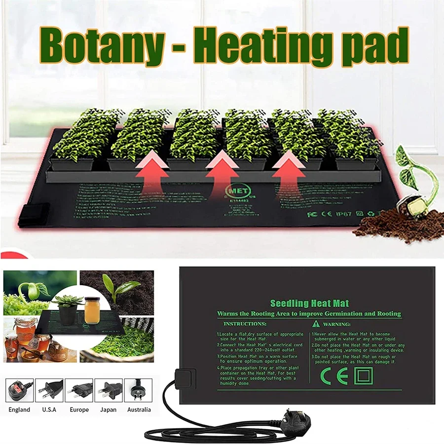 4 ukuran 220V EU Plug benih al - Seedling Heat Pad ulasan dan harga