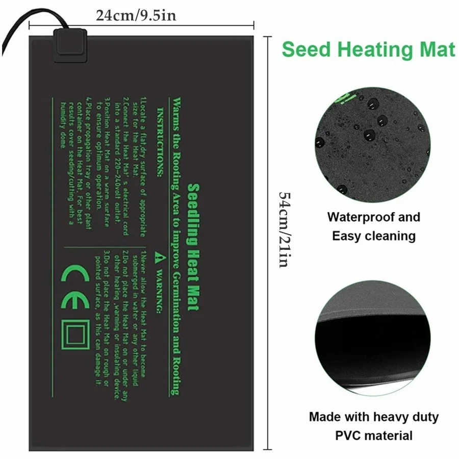4 ukuran 220V EU Plug benih al - Seedling Heat Pad ulasan dan harga