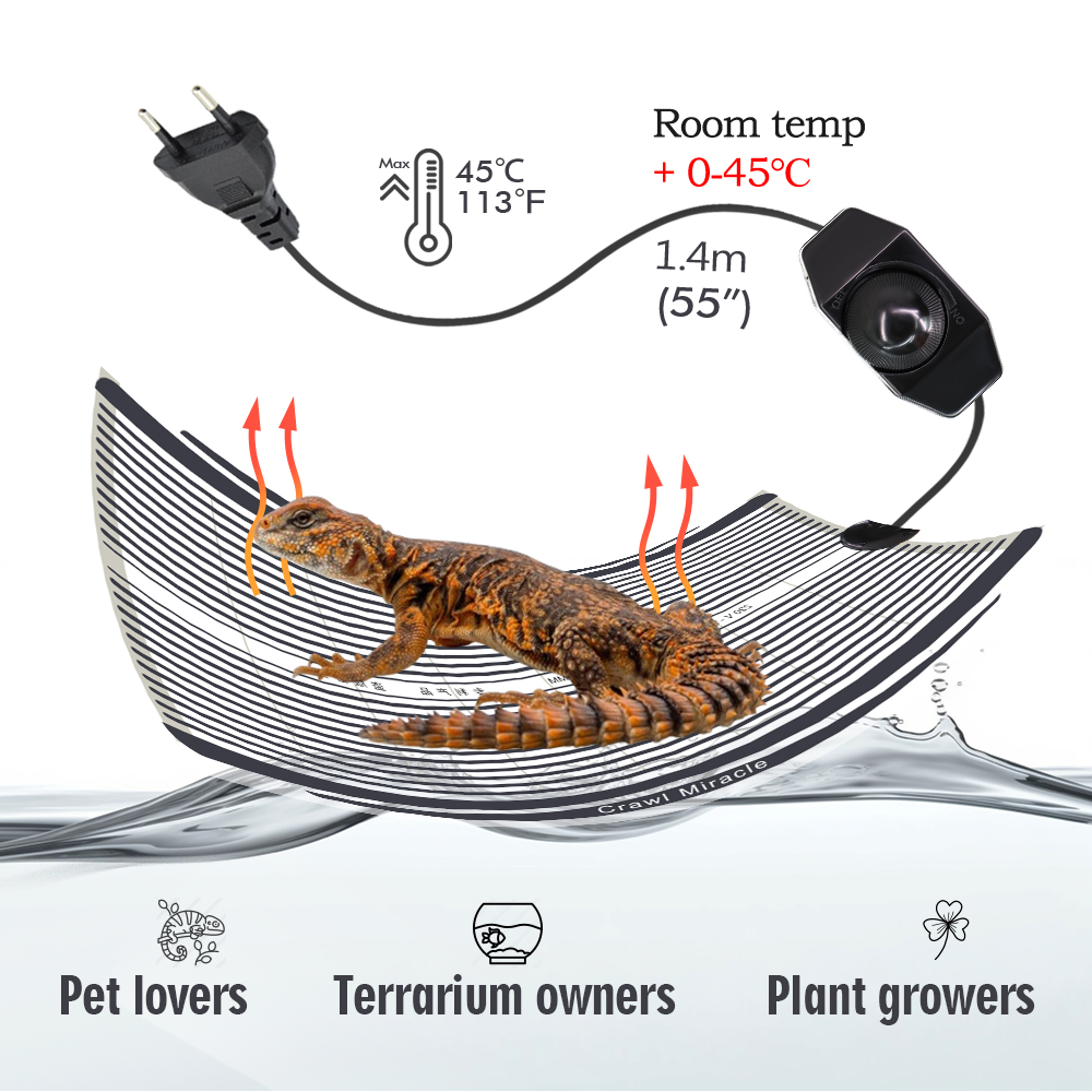 Matras pemanas reptil Graphene - Seedling Heat Pad ulasan dan harga