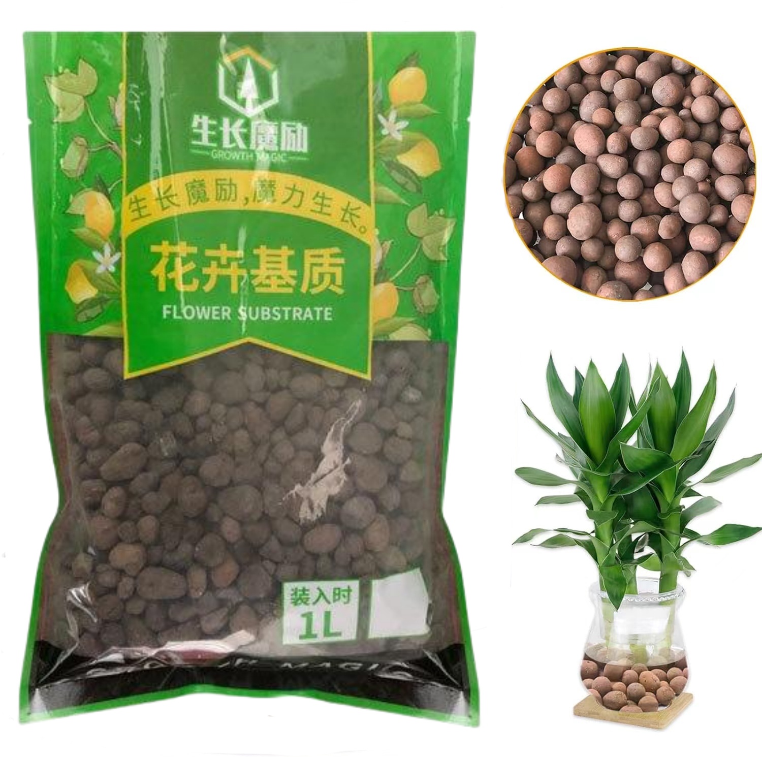 Bola Tanah Liat Organik 2L/1L, - Clay Pebble Growing ulasan dan harga