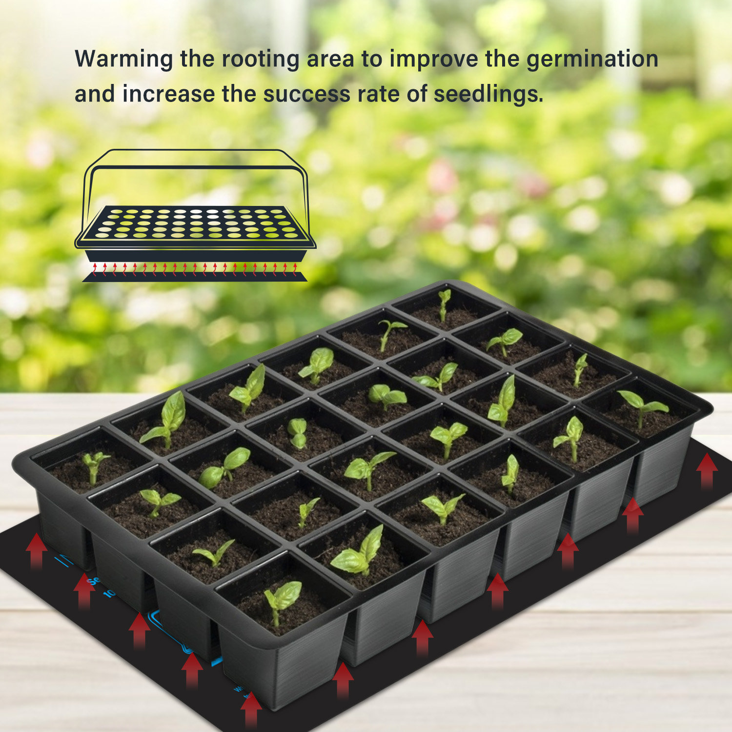 20.75X10CM EU/US/UK/AU Plug Bi - Seedling Heat Pad ulasan dan harga