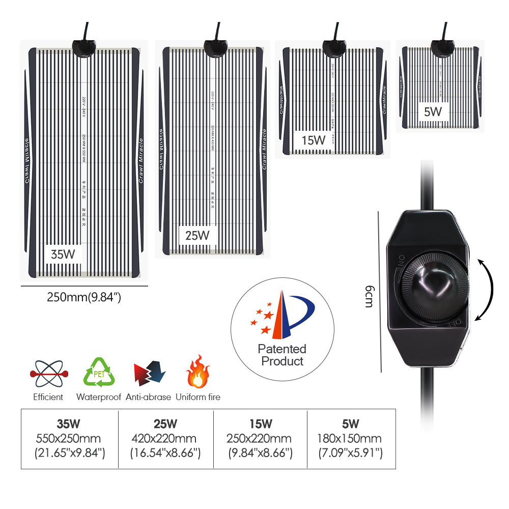 Bahan Grafena EU/AU/UK/US, Mat - Seedling Heat Pad ulasan dan harga
